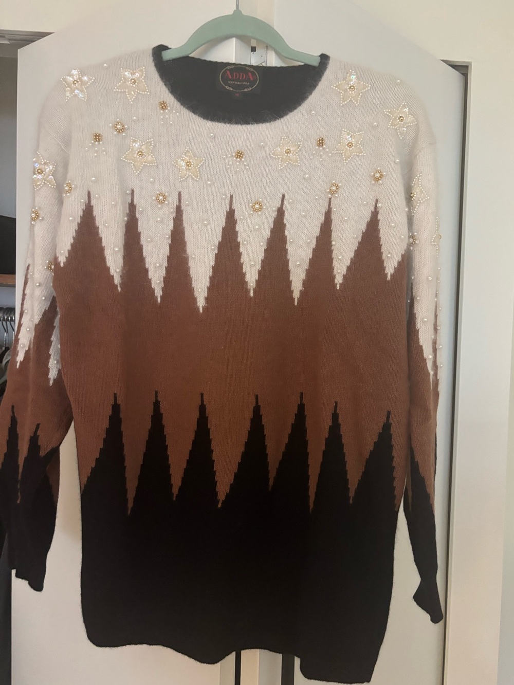 Vintage wool and angora sweater